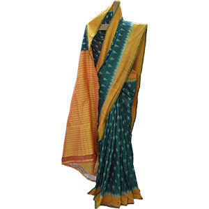 Cotton Ikat saree