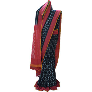 Cotton Ikat saree