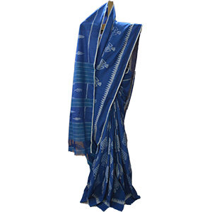 Cotton Ikat saree