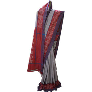 Cotton Ikat saree