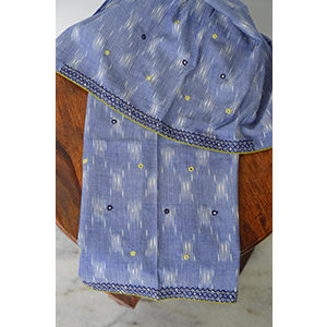 Hand embroidered Ikat Blouse pieces