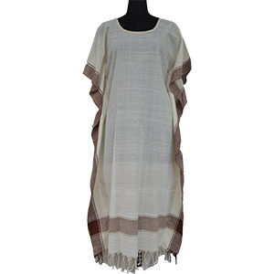 Handspun Handwoven Jamdani Kaftan