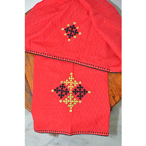 Hand embroidered Ikat Blouse pieces