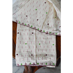 Hand embroidered Ikat Blouse pieces