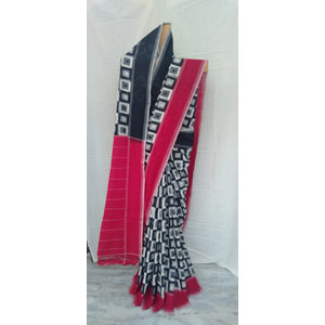 Cotton Double  Ikat Saree
