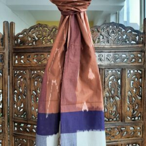 Hand woven cotton Ikat stole