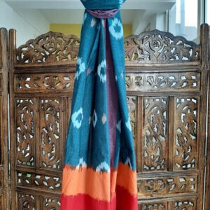 Hand woven cotton Ikat stole