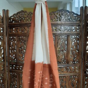 Hand woven cotton Ikat stole
