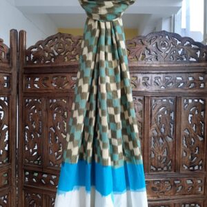 Hand woven cotton Ikat stole
