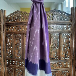 Hand woven cotton Ikat stole