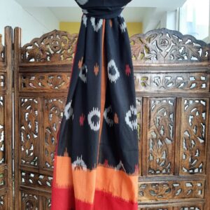 Hand woven cotton Ikat stole