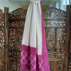 Hand woven cotton Ikat stole