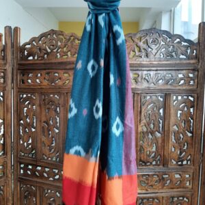 Hand woven cotton Ikat stole