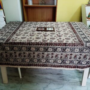 Hand block printed Kalamkari Table cloth