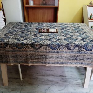 Hand block printed Kalamkari Table cloth