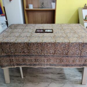 Hand block printed Kalamkari Table cloth