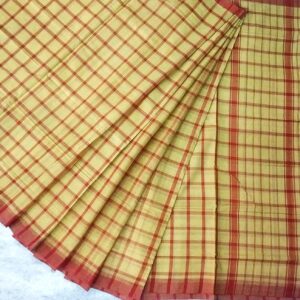 Bobbili natural dye cotton saree