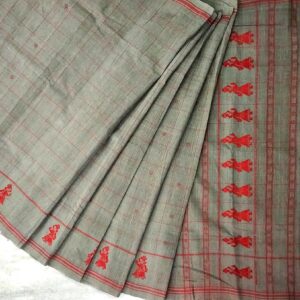 Hand spun natural dye Gollabhama saree