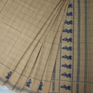 Hand spun natural dye Gollabhama saree