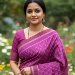 Royal Purple Tussar Ikat Saree